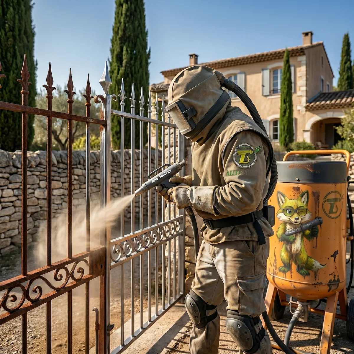 Chantiers de décapages réalisés par Allo Sablage à Toulon et dans le Var