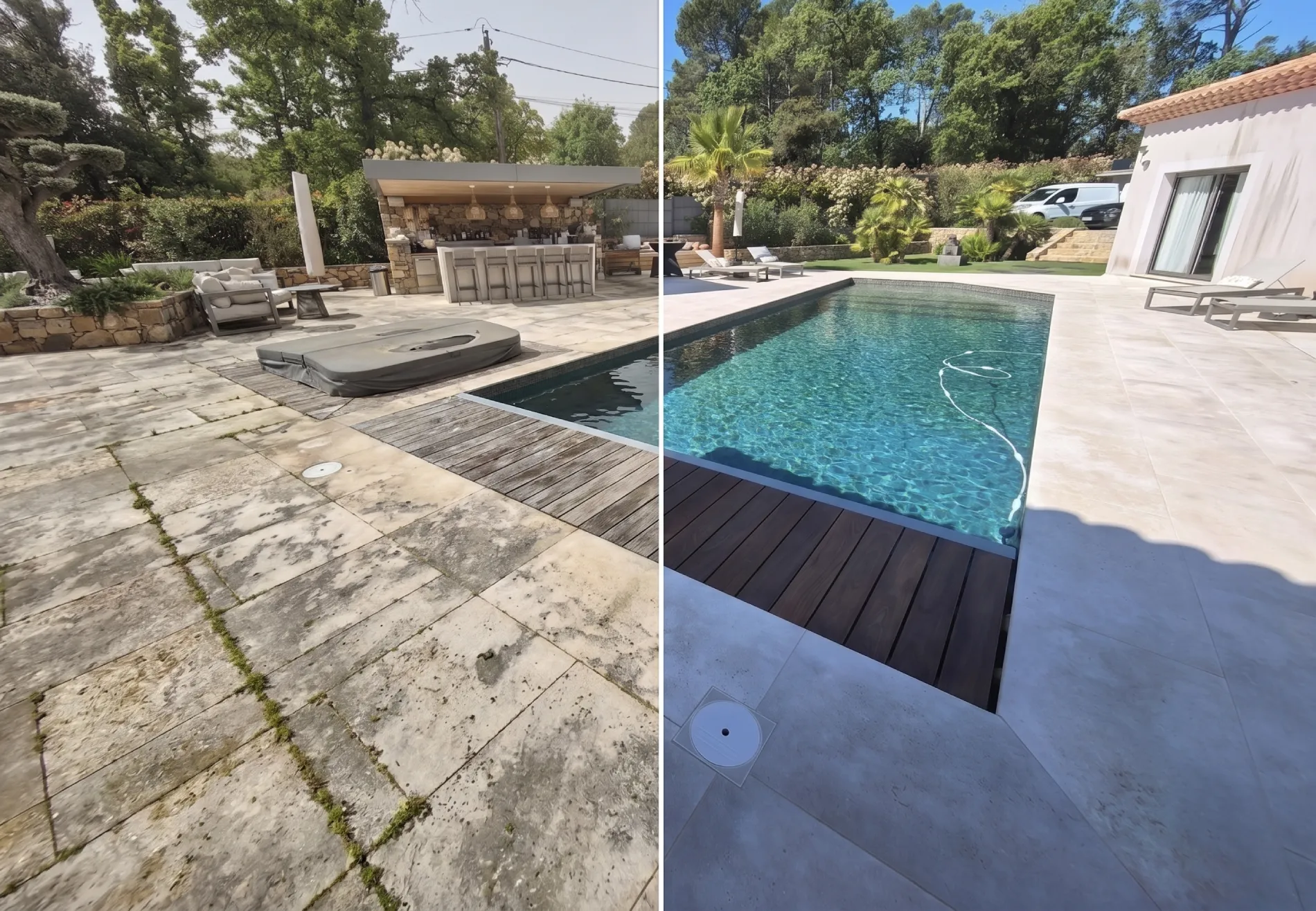 Rénovation de terrasse en sablage